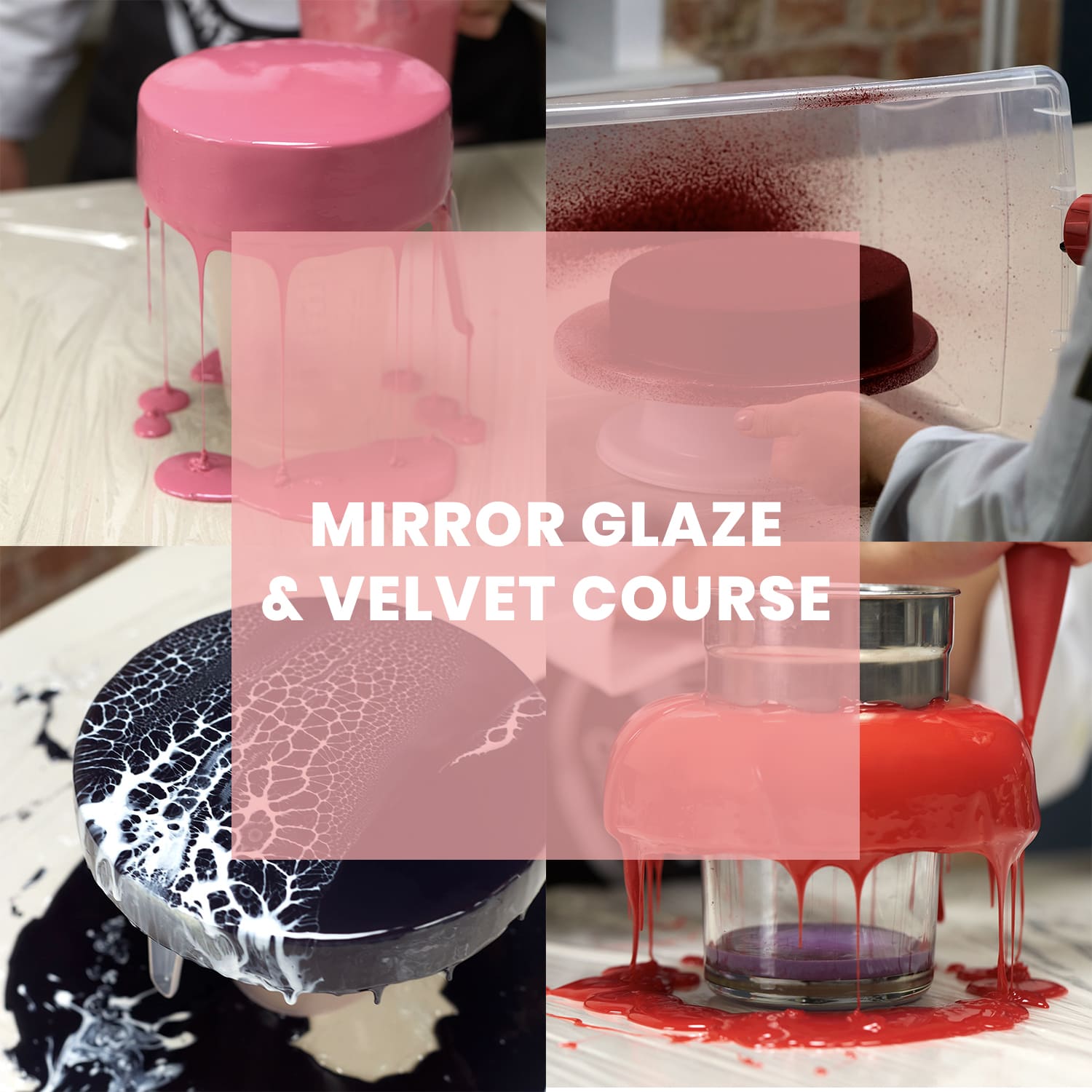 Mirror Glaze & Velvet Texture | Online Lesson Bundle - Alona Cake School